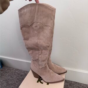Women's Suede Knee-High Boots